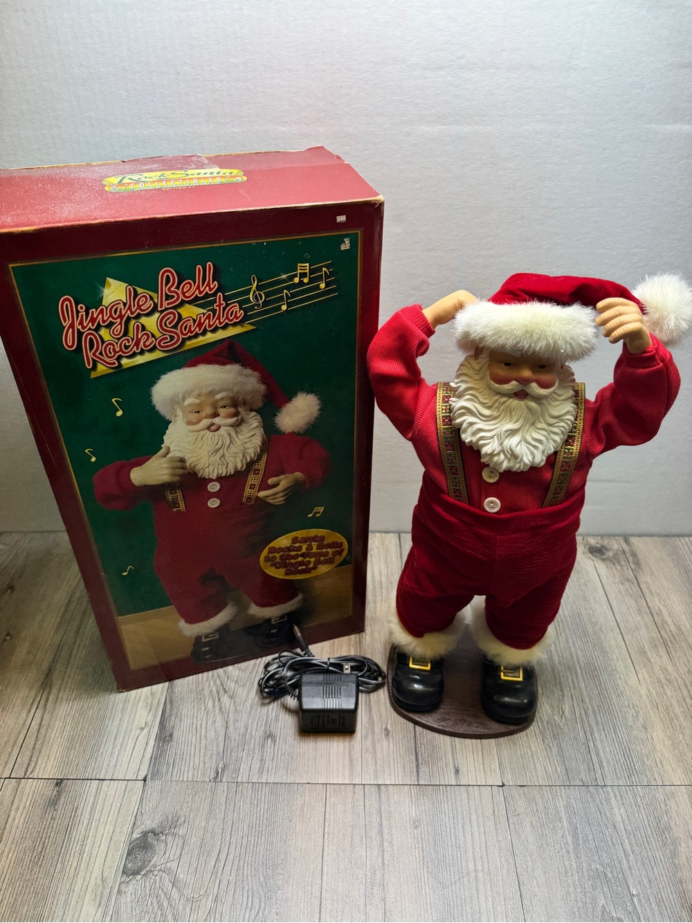 1998 1st Edition Jingle Bell Rock Santa Animated Dancing Musical Santa Tested
